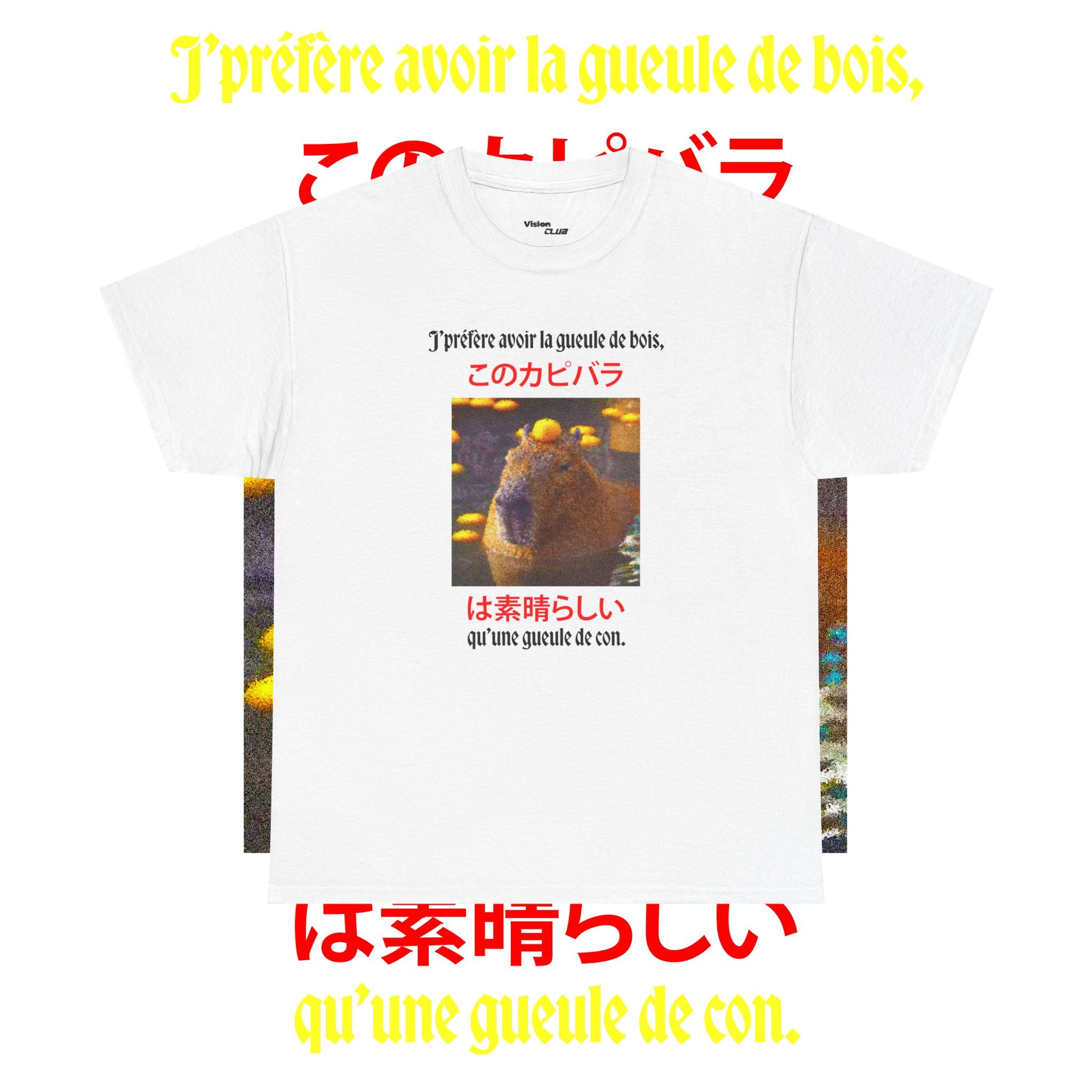 T-shirt "j'préfère avoir la gueule de bois qu'une gueule de con"