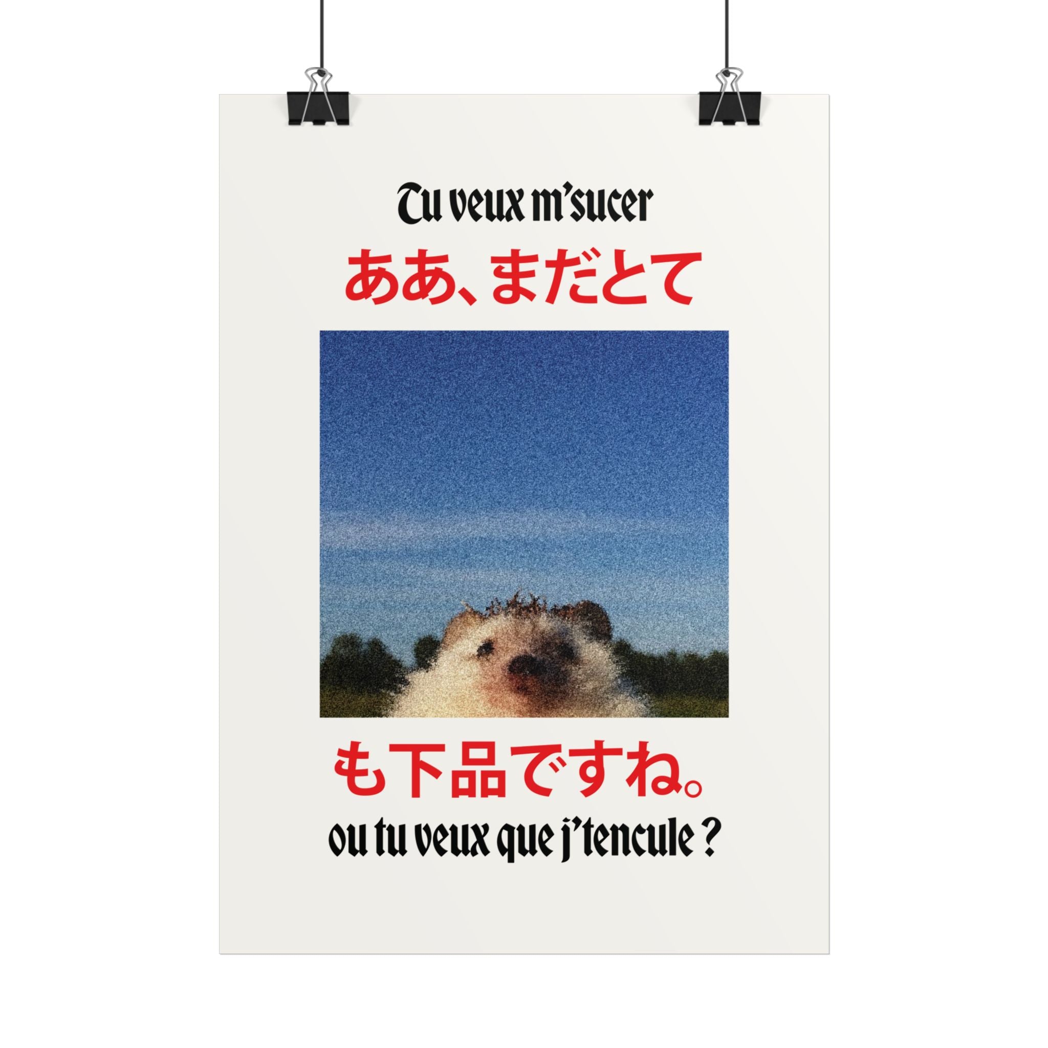 Poster Hérisson Bigard