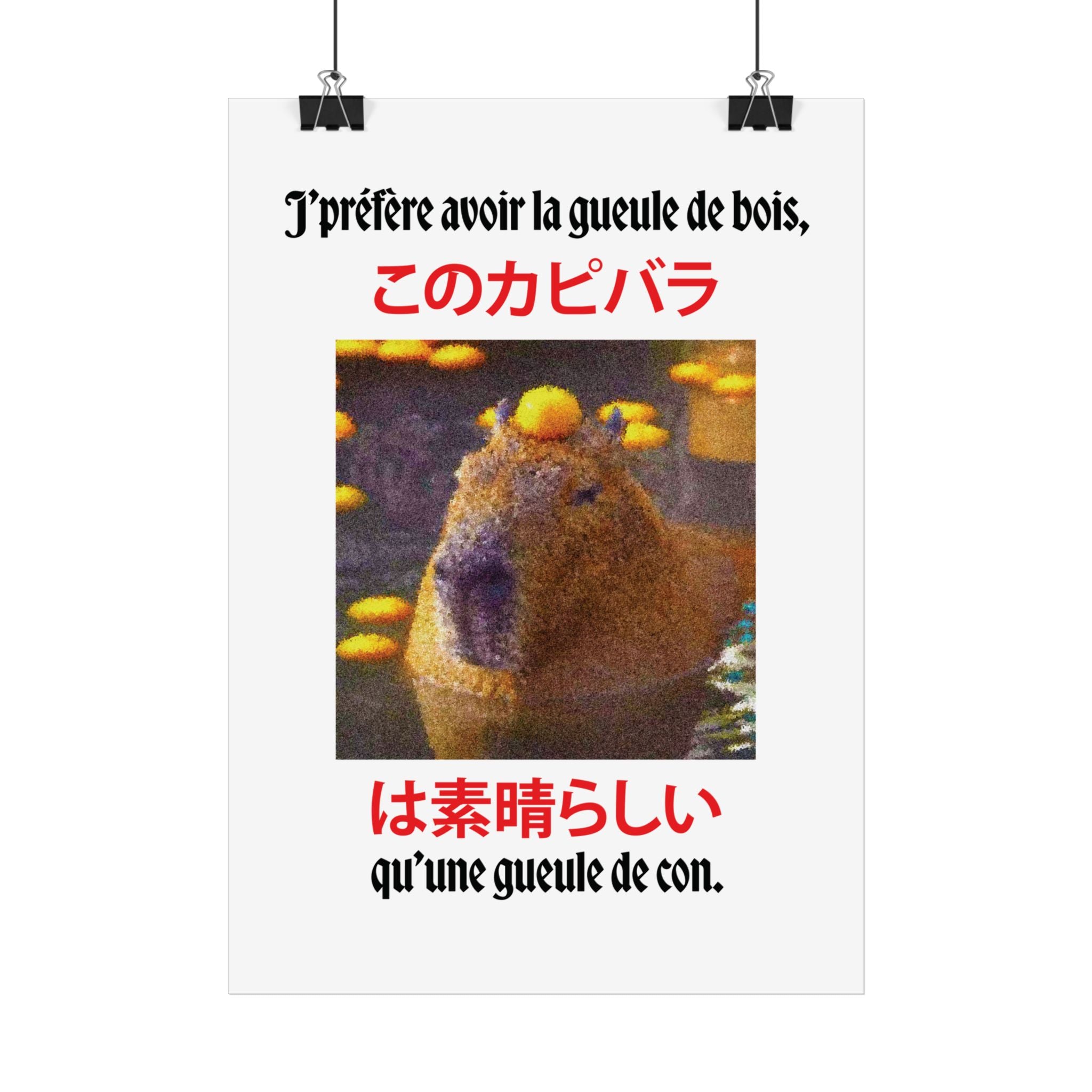 Poster - Gueule de bois ou gueule de con