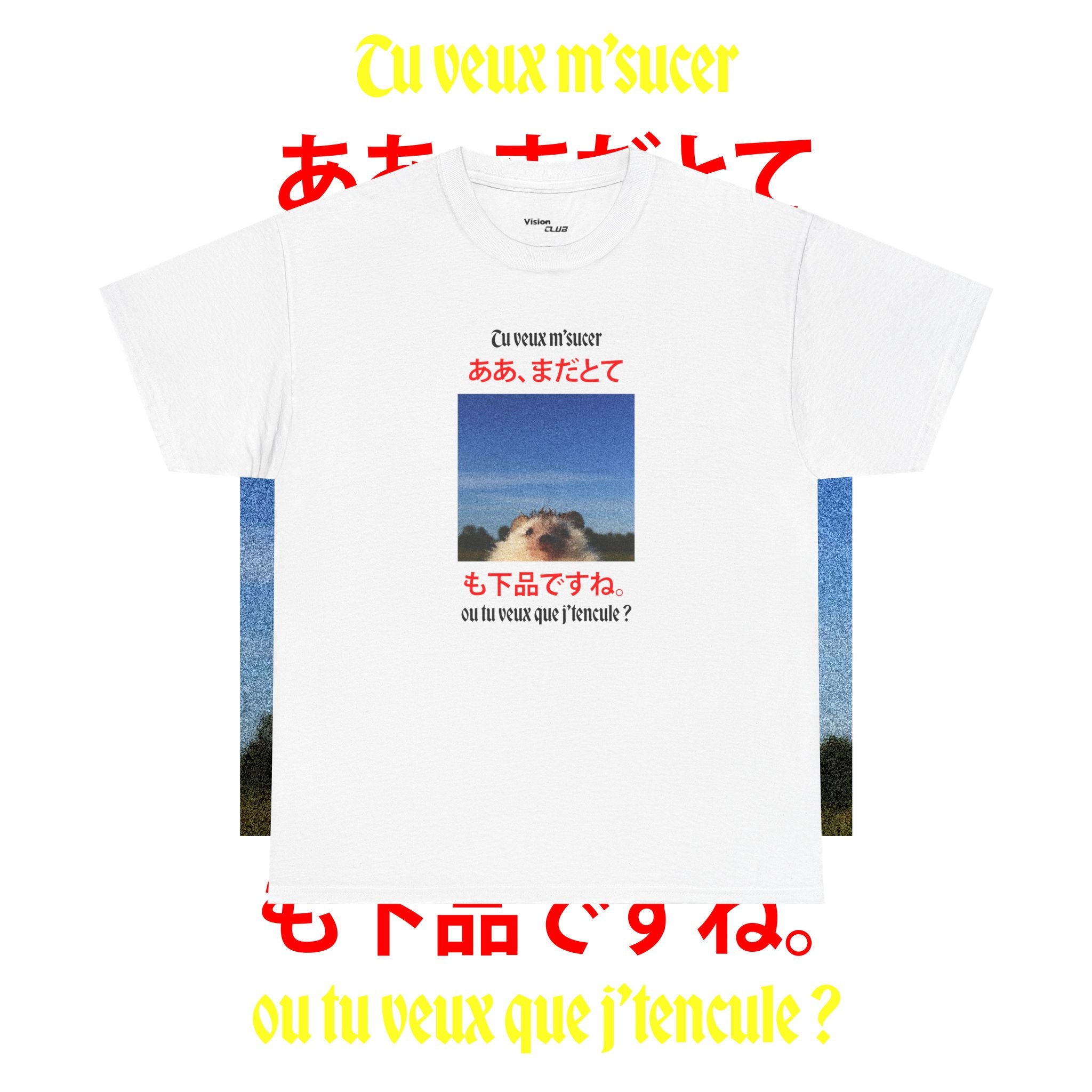 T-shirt Bigard "tu veux m's*cer ou tu veux que j't'enc*le ?"