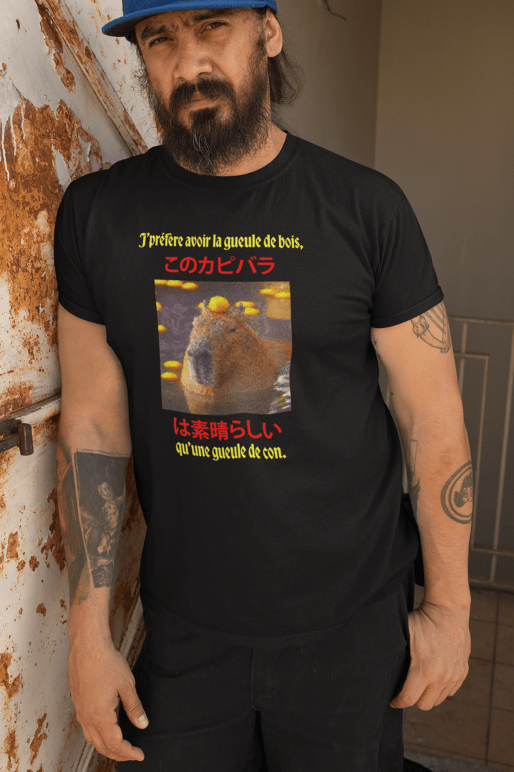 T-shirt "j'préfère avoir la gueule de bois qu'une gueule de con" - Vision Club