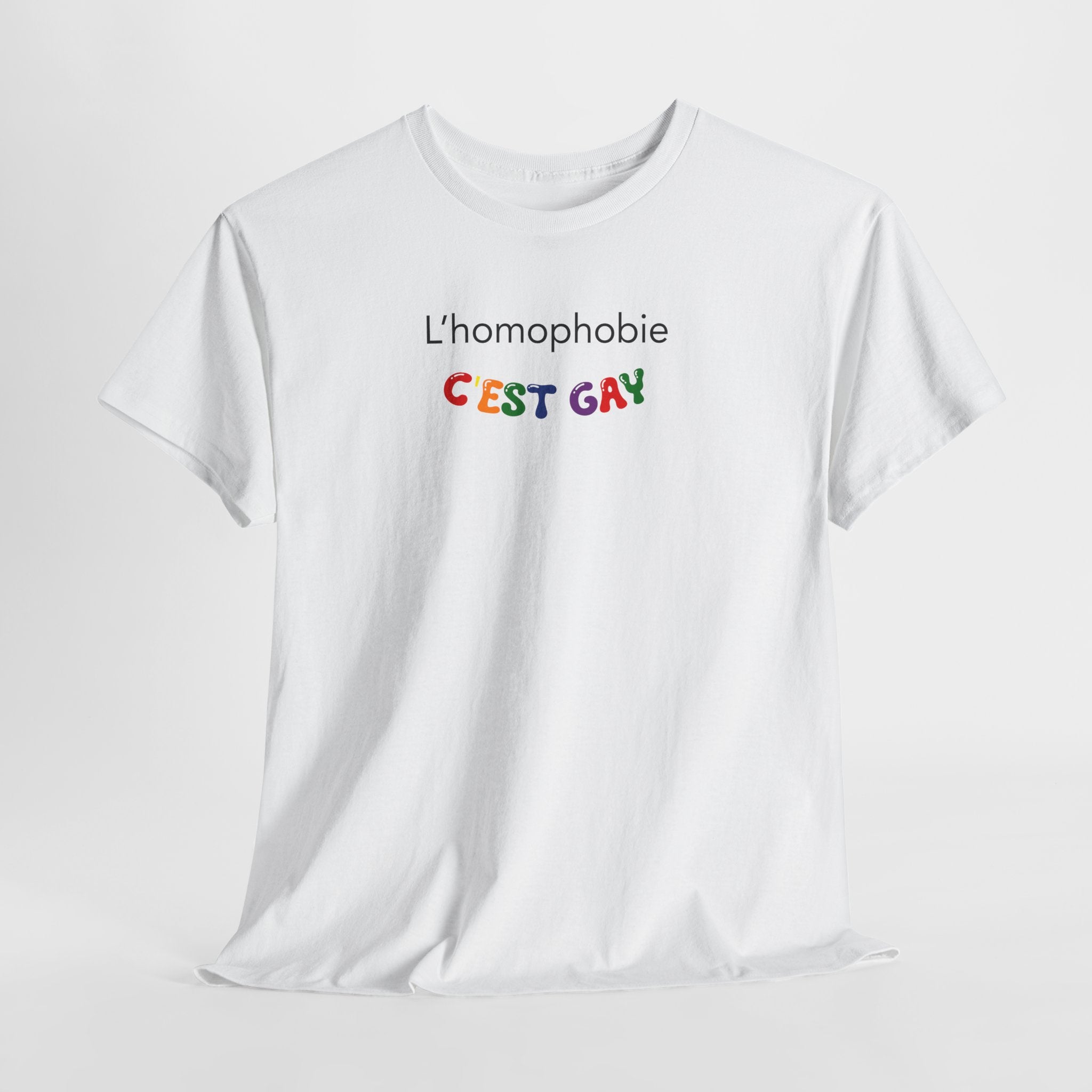 T-shirt - L'homophobie c'est gay - Vision Club