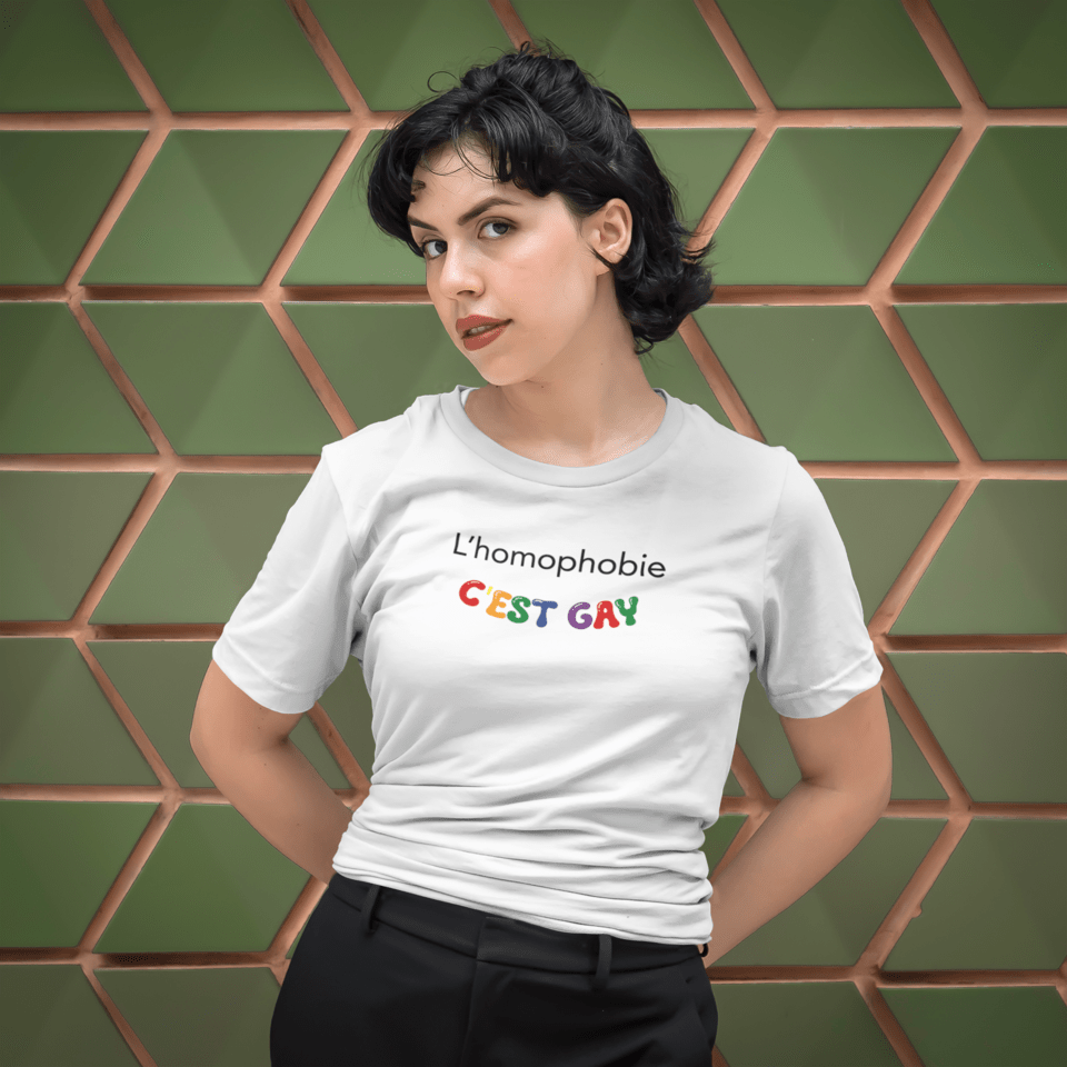T-shirt - L'homophobie c'est gay - Vision Club