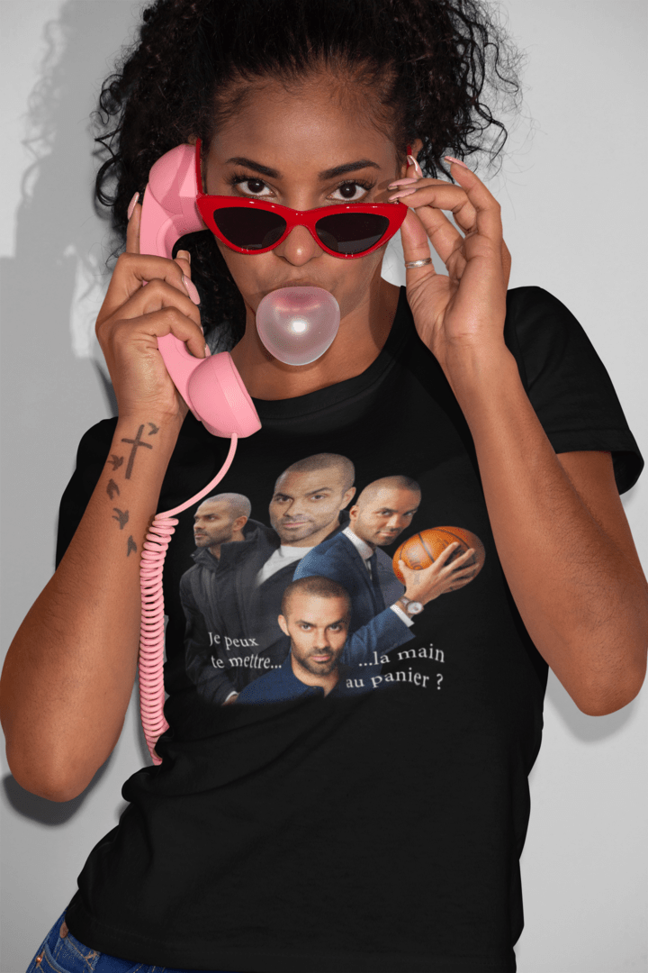 T-shirt - Tony Parker la main au panier - Vision Club